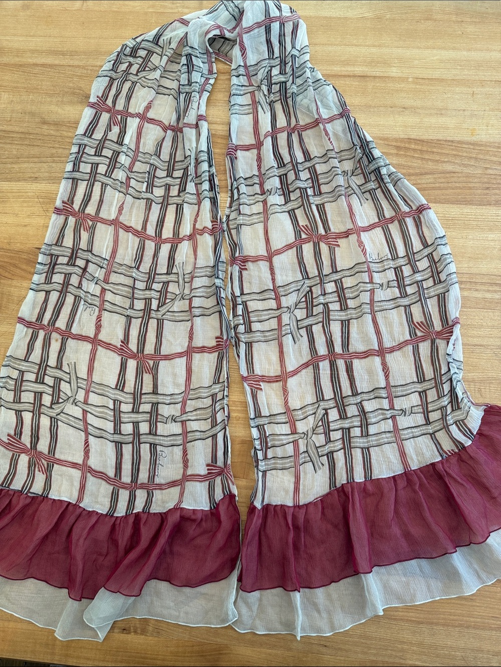 Burberry silk scarf c. Y2K